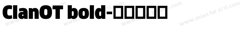 ClanOT bold字体转换